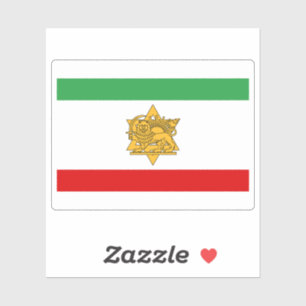 Israelische iranische Löwe-und-Sonne-Erbeflagge Aufkleber