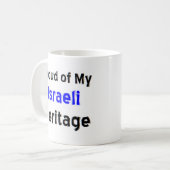 israelische Kaffee-Tasse Kaffeetasse (Vorderseite Links)