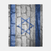 israelische Mauer Fleecedecke (Vorderseite)