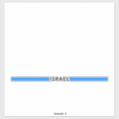 israelische Minimalflagge Aufkleber (Blatt)