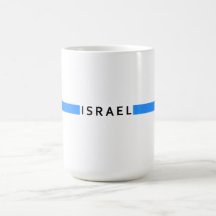 israelische Minimalflagge Kaffeetasse