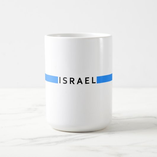 israelische Minimalflagge Kaffeetasse (Mittel)