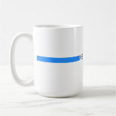 israelische Minimalflagge Kaffeetasse (Links)