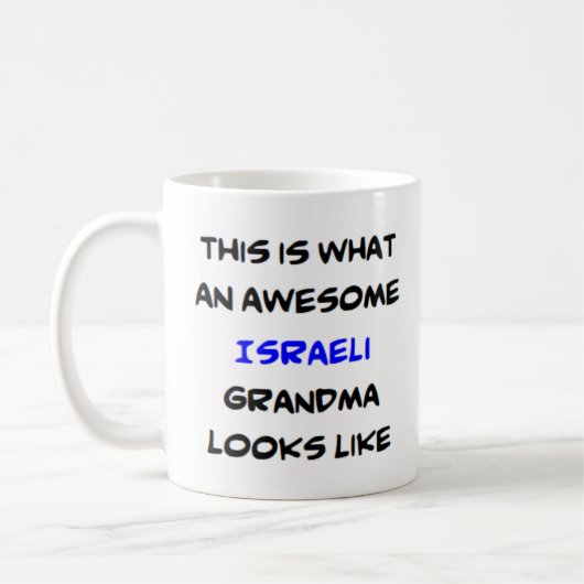 israelische Oma, phantastisch Kaffeetasse (Links)