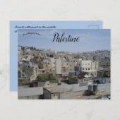 Israelische Siedlung in Hebron-Palästina Postkarte (Vorne/Hinten)
