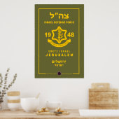 israelische Streitkräfte - Jerusalem Poster (Küche)