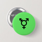 israelische Transgender-Prix-Flagge Button (Vorne & Hinten)