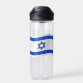 israelische Wappen, Menorah, Flagge, Israel Trinkflasche (Rückseite)