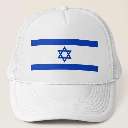 israelischer Flaggenhut Truckerkappe (Vorderseite)