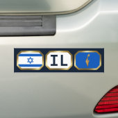 israelischer Flaggenplan-Code-Autoaufkleber Autoaufkleber (Auf Auto)