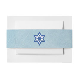 Israelischer jüdischer Star von David Blue und Whi Einladungsbanderole