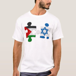 Israelischer und palästinensischer Konfliktflagge T-Shirt