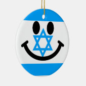 Israelisches Flaggengesicht Keramik Ornament (Rechts)