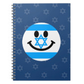 Israelisches Flaggengesicht Notizblock (Vorderseite)