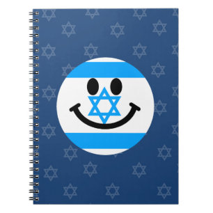 Israelisches Flaggengesicht Notizblock