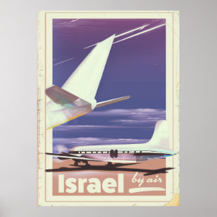 Israelisches kommerzielles Flugplakat Poster