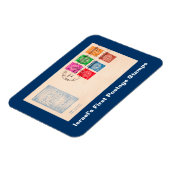 Israels erste Postage-Briefmarke Magnet (Linke Seite)