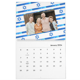 Israels Flagge ל ו ח ש ה 2026 jüdischer Amerikaner Kalender