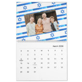 Israels Flagge ל ו ח ש ה 2026 jüdischer Amerikaner Kalender (Mär 2026)