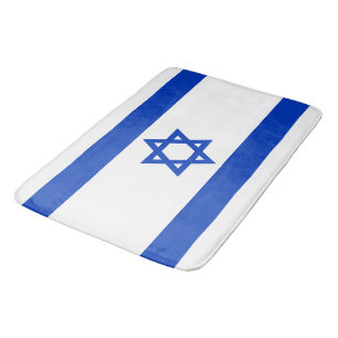 Israels Flagge moderner patriotisch Badematte