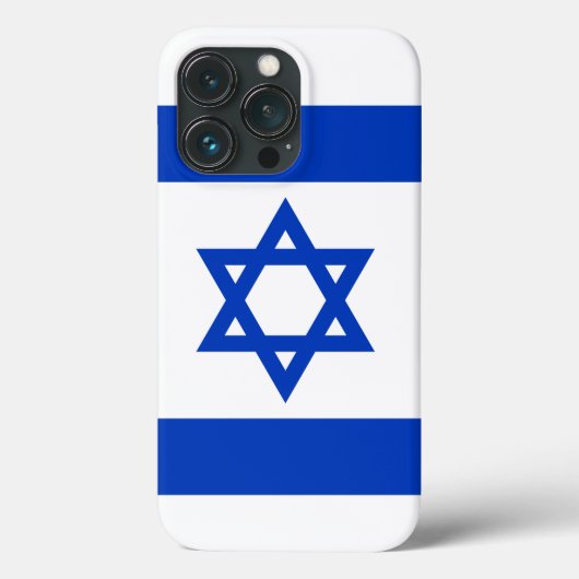 Israels Flagge moderner patriotisch Case-Mate iPhone Hülle (Rückseite)
