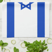 Israels Flagge moderner patriotisch Geschirrtuch (Gefaltet)