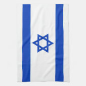 Israels Flagge moderner patriotisch Geschirrtuch (Vertikal)