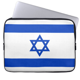 Israels Flagge moderner patriotisch Laptopschutzhülle