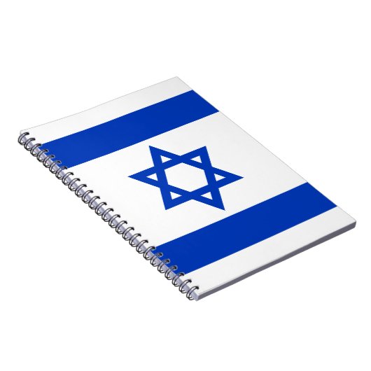 Israels Flagge moderner patriotisch Notizblock (Rechte Seite)