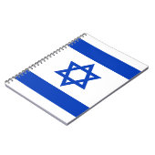Israels Flagge moderner patriotisch Notizblock (Linke Seite)
