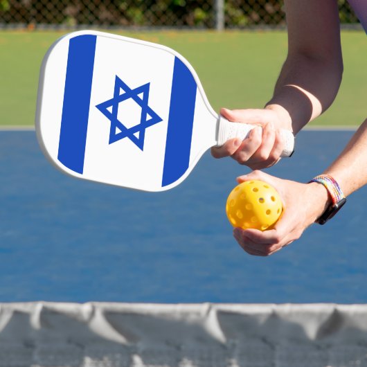 Israels Flagge moderner patriotisch Pickleball Schläger (InSitu)