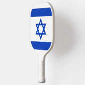 Israels Flagge moderner patriotisch Pickleball Schläger (Links)