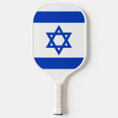 Israels Flagge moderner patriotisch Pickleball Schläger (Rückseite)