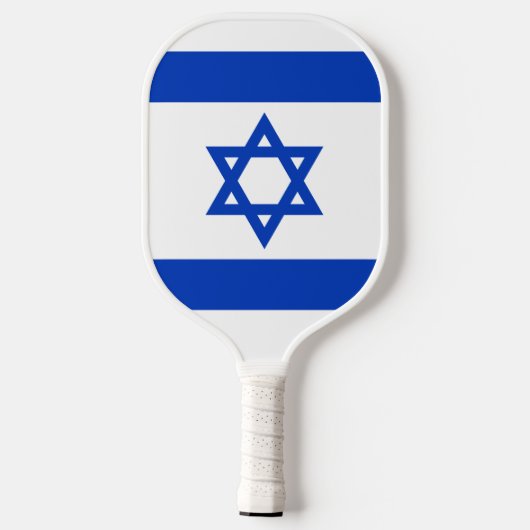 Israels Flagge moderner patriotisch Pickleball Schläger (Rückseite)