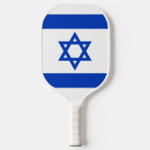Israels Flagge moderner patriotisch Pickleball Schläger (Vorderseite)
