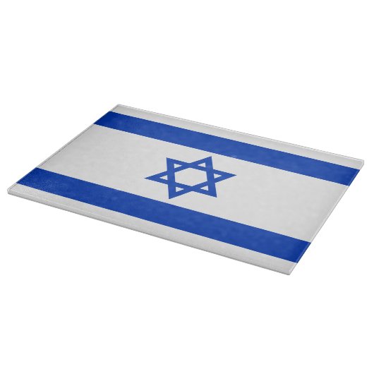 Israels Flagge moderner patriotisch Schneidebrett (Ecke)