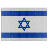 Israels Flagge moderner patriotisch Schneidebrett (Vorderseite)