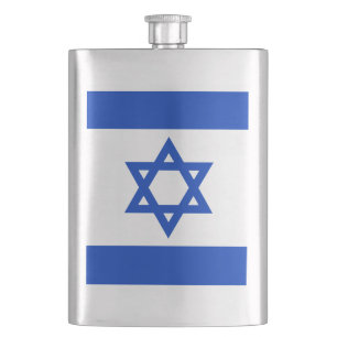 Israels Flagge patriotische Moderne Flachmann