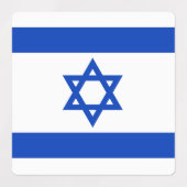 Israels Flaggenplatz Etiketten (Design 1)