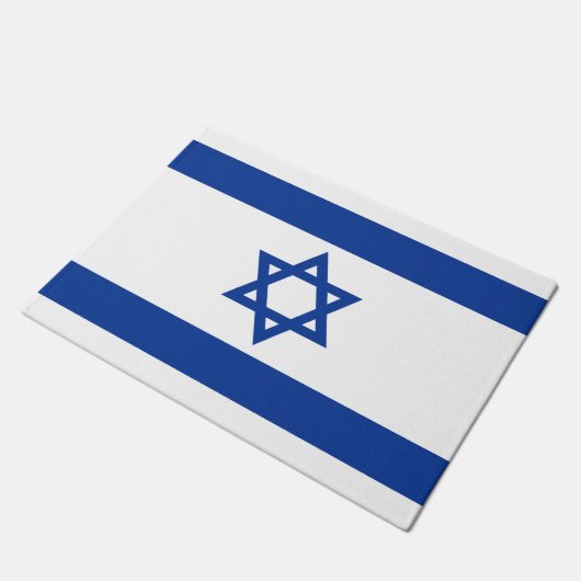Israels Flaggentafel für Zuhause oder Unternehmen Fußmatte (Schrägansicht)
