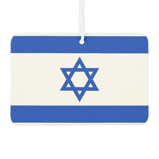 Israels Nationalflagge Autolufterfrischer (Vorderseite)