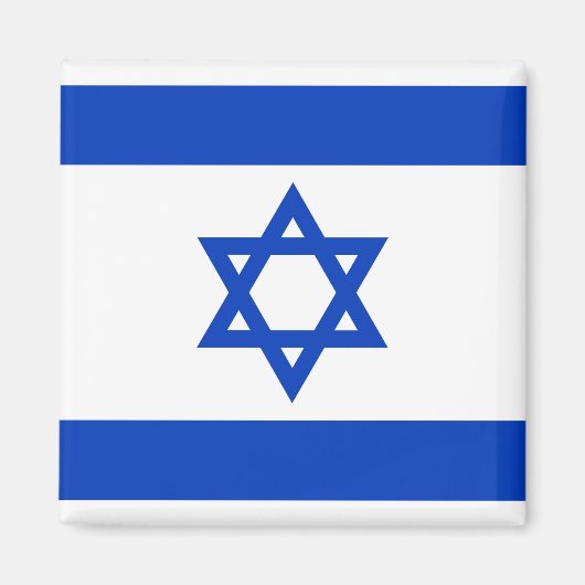 Israels Nationalflagge Magnet (Vorne)