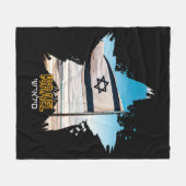 Israels Wächter IDF, wir begrüßen euch Fleecedecke (Vorderseite (Horizontal))