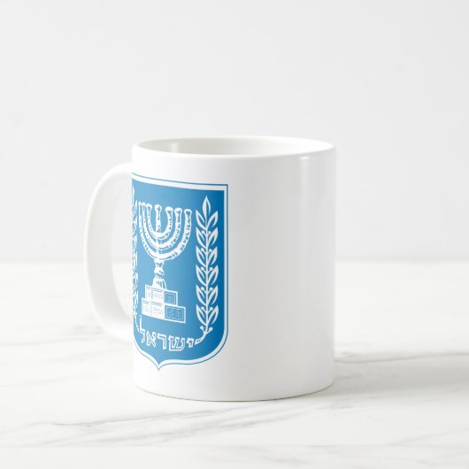Israels Wappen Tasse (Vorderseite Links)