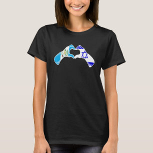 Isreal Guatemala Flaggenstaat Isreali Guatemala He T-Shirt