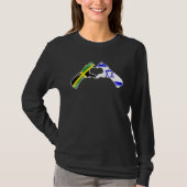Isreal Jamaica Flag Isreali Jamaican Heart T-Shirt (Vorderseite)