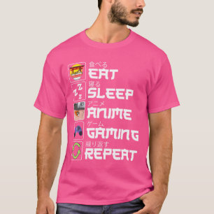 Iss Anime Gaming Wiederholung Otaku Anime Manga Fr T-Shirt
