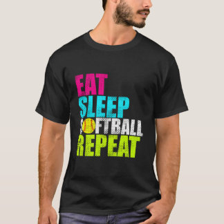 Iss Äsch Fastpitch Softball Wiederholung T-Shirt