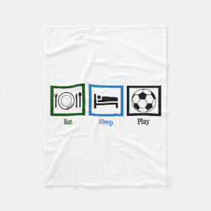 Iss Ätsch Play Soccer Kinder Futbol T-Shirt  Fleecedecke