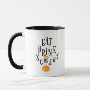 Iss auf und sei gruselig Frohes Halloween Vintage Tasse